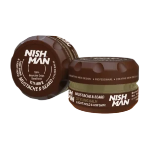 Bálsamo para Peinado de Barba y Bigote Nishman